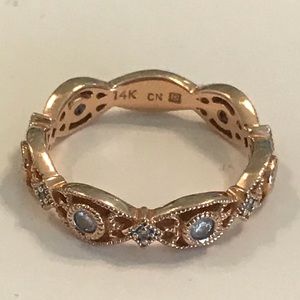 14K Rose Gold & Diamond Ring